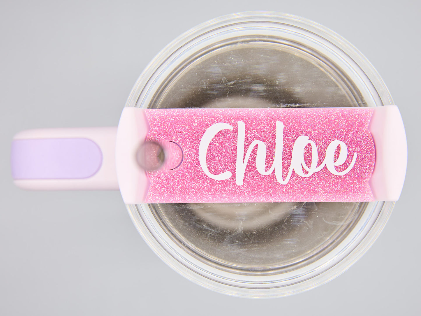 Personalised Tumbler Topper | Cup Topper Name | Personalised Glitter Cup Topper | Tumbler Accessories | 40oz Quencher Lid Top | Name Plate|