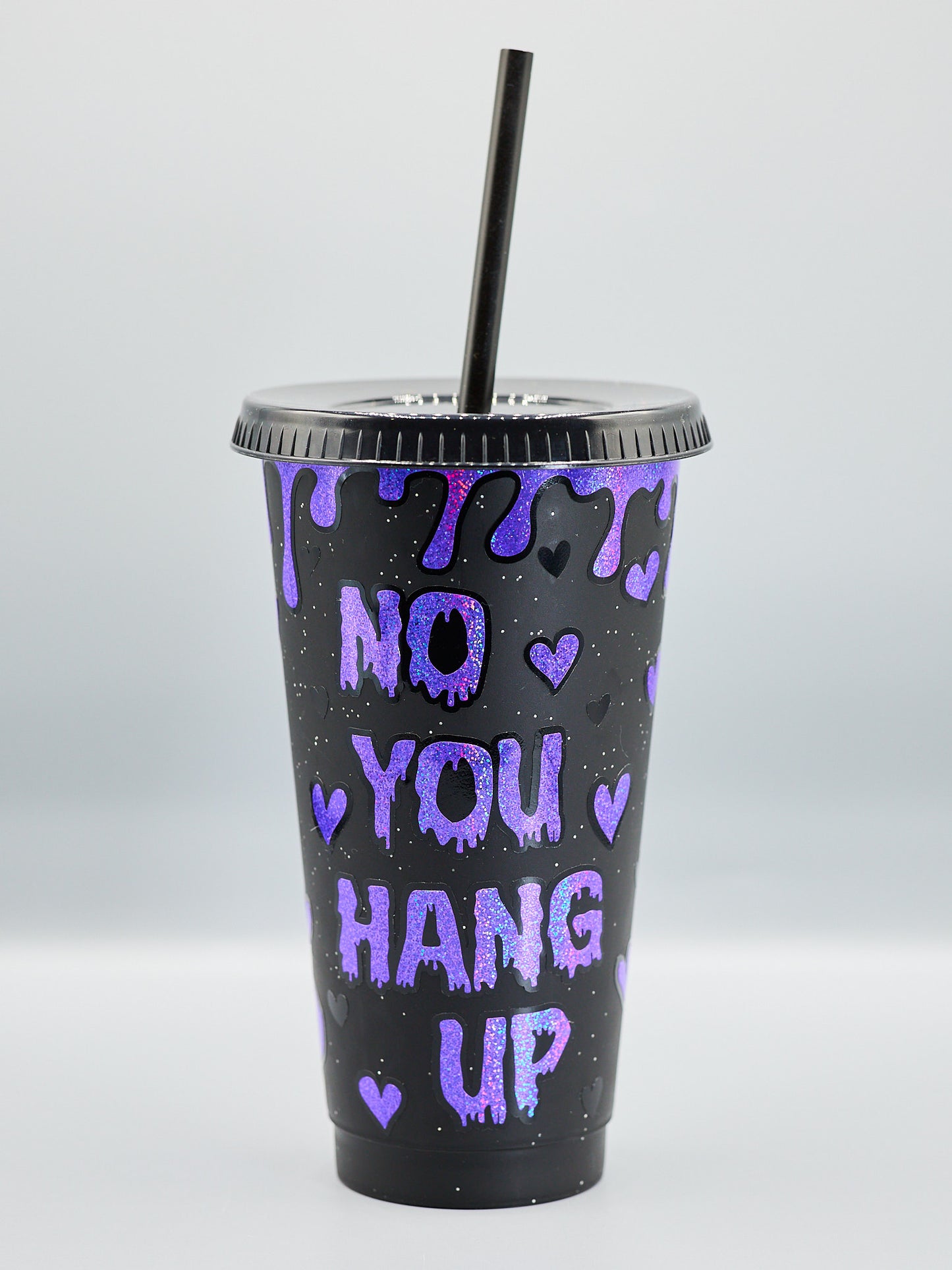 Custom Glitter Ghost Face Scream Venti Cold Cup | 4 colours |  Holographic | Glitter | Metallic | Halloween |