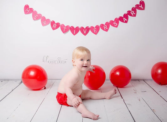 Heartiversary | Heart Anniversary | Heart Warrior | CHD Awareness | Heart Surgery Date | Custom Banner Sign | Celebration | Red Glitter