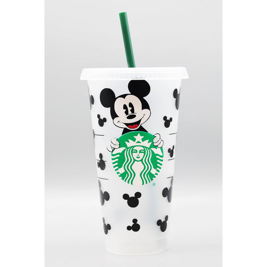 SECONDS- Customised Mickey Mouse Disney Starbucks INSPIRED Venti 24oz Cold Cup | Layered Vinyl | Mickey Ears *See Description*