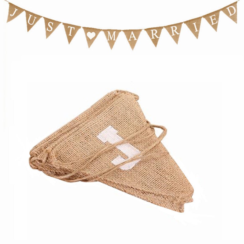 Mr & Mrs | Just Married | Wedding Jute Natural Bunting | Rustic | Garland | Banner | Burlap | Hessian | Wedding Decoration | Barn Wedding |