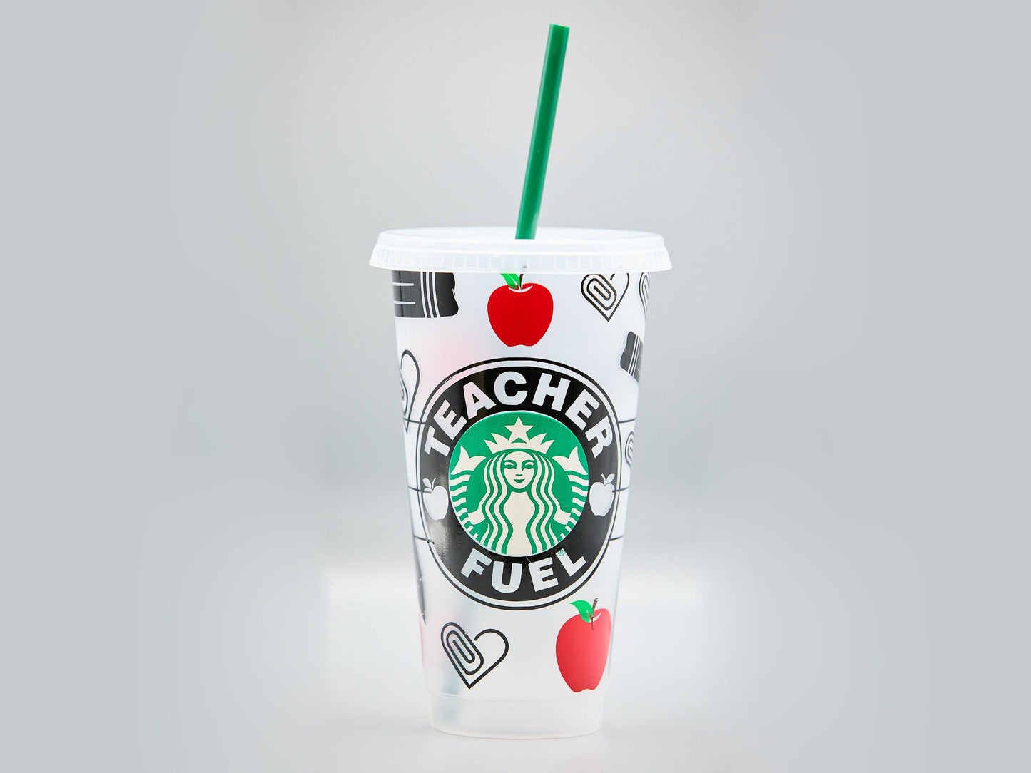 Custom Starbucks INSPIRED Teacher Fuel Venti Cold Cup | Teacher Gift | Teaching Assistant | Leavers Gift | Thank You Teacher |